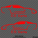 C5 Chevy Corvette Silhouette (PAIR) Vinyl Decal