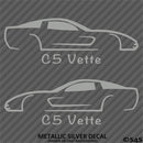 C5 Chevy Corvette Silhouette (PAIR) Vinyl Decal