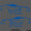 C7 Chevy Corvette Silhouette (PAIR) Vinyl Decal