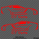 C7 Chevy Corvette Silhouette (PAIR) Vinyl Decal