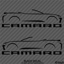 6th Gen Chevy Camaro Convertible Silhouette (PAIR) Vinyl Decal Style 1