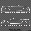 6th Gen Chevy Camaro Convertible Silhouette (PAIR) Vinyl Decal Style 1