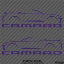 6th Gen Chevy Camaro Convertible Silhouette (PAIR) Vinyl Decal Style 1