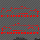 6th Gen Chevy Camaro Convertible Silhouette (PAIR) Vinyl Decal Style 1
