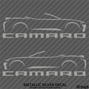 6th Gen Chevy Camaro Convertible Silhouette (PAIR) Vinyl Decal Style 1