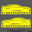 6th Gen Chevy Camaro Silhouette (PAIR) Vinyl Decal Style 2