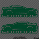 6th Gen Chevy Camaro Silhouette (PAIR) Vinyl Decal Style 2