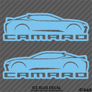 6th Gen Chevy Camaro Silhouette (PAIR) Vinyl Decal Style 2