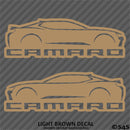 6th Gen Chevy Camaro Silhouette (PAIR) Vinyl Decal Style 2