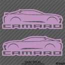 6th Gen Chevy Camaro Silhouette (PAIR) Vinyl Decal Style 2