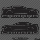 6th Gen Chevy Camaro Silhouette (PAIR) Vinyl Decal Style 2