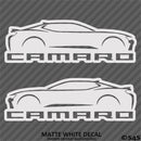 6th Gen Chevy Camaro Silhouette (PAIR) Vinyl Decal Style 2