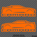 6th Gen Chevy Camaro Silhouette (PAIR) Vinyl Decal Style 2