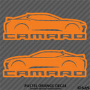 6th Gen Chevy Camaro Silhouette (PAIR) Vinyl Decal Style 2