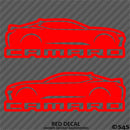6th Gen Chevy Camaro Silhouette (PAIR) Vinyl Decal Style 2
