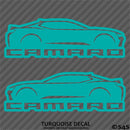 6th Gen Chevy Camaro Silhouette (PAIR) Vinyl Decal Style 2