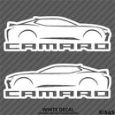 6th Gen Chevy Camaro Silhouette (PAIR) Vinyl Decal Style 2