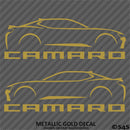 6th Gen Chevy Camaro Silhouette (PAIR) Vinyl Decal Style 1