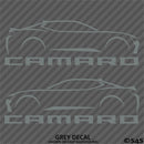 6th Gen Chevy Camaro Silhouette (PAIR) Vinyl Decal Style 1