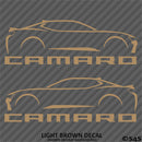 6th Gen Chevy Camaro Silhouette (PAIR) Vinyl Decal Style 1
