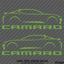 6th Gen Chevy Camaro Silhouette (PAIR) Vinyl Decal Style 1
