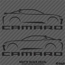 6th Gen Chevy Camaro Silhouette (PAIR) Vinyl Decal Style 1