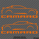6th Gen Chevy Camaro Silhouette (PAIR) Vinyl Decal Style 1