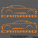 6th Gen Chevy Camaro Silhouette (PAIR) Vinyl Decal Style 1