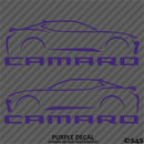 6th Gen Chevy Camaro Silhouette (PAIR) Vinyl Decal Style 1