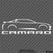 6th Gen Chevy Camaro Silhouette Vinyl Decal Style 1