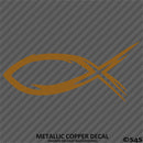 Tribal Christian Fish God Vinyl Decal