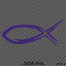 Tribal Christian Fish God Vinyl Decal