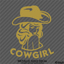Sexy Cowgirl Silhouette Vinyl Decal