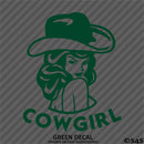 Sexy Cowgirl Silhouette Vinyl Decal