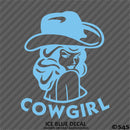 Sexy Cowgirl Silhouette Vinyl Decal
