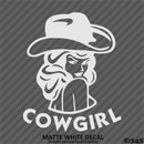 Sexy Cowgirl Silhouette Vinyl Decal
