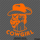Sexy Cowgirl Silhouette Vinyl Decal