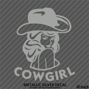 Sexy Cowgirl Silhouette Vinyl Decal
