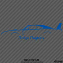 1969 Dodge Charger Daytona Classic Car Silhouette Vinyl Decal - S4S Designs