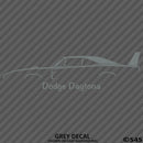 1969 Dodge Charger Daytona Classic Car Silhouette Vinyl Decal - S4S Designs