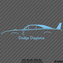 1969 Dodge Charger Daytona Classic Car Silhouette Vinyl Decal - S4S Designs