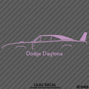 1969 Dodge Charger Daytona Classic Car Silhouette Vinyl Decal - S4S Designs