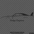 1969 Dodge Charger Daytona Classic Car Silhouette Vinyl Decal - S4S Designs