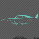 1969 Dodge Charger Daytona Classic Car Silhouette Vinyl Decal - S4S Designs