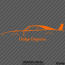 1969 Dodge Charger Daytona Classic Car Silhouette Vinyl Decal - S4S Designs