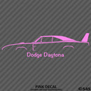 1969 Dodge Charger Daytona Classic Car Silhouette Vinyl Decal - S4S Designs