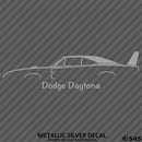 1969 Dodge Charger Daytona Classic Car Silhouette Vinyl Decal - S4S Designs