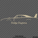 1969 Dodge Charger Daytona Classic Car Silhouette Vinyl Decal - S4S Designs