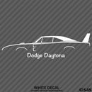1969 Dodge Charger Daytona Classic Car Silhouette Vinyl Decal - S4S Designs