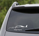 1969 Dodge Charger Daytona Classic Car Silhouette Vinyl Decal - S4S Designs